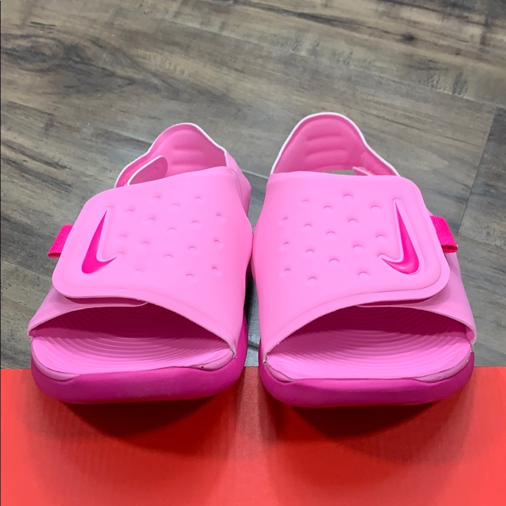NIKE SUNRAY ADJUST 5 (GS/PS) Psychic Pink/Laser - Picture 10 of 16